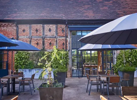 luxury outside dining area